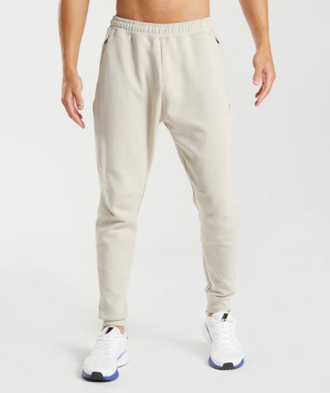 Men's Gymshark Rest Day Knit Jogger Cream | CA 8NA603